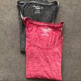 American Eagle Outfitters Tops | 2 For $30! Ae Heathered Long Sleeved Shirts | Color: Pink | Size: Xs