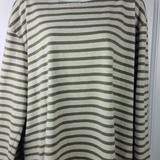 J. Crew Tops | J Crew Long Sleeve Stripped Crew Neck | Color: Green/Tan | Size: Xl