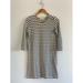 Madewell Dresses | Madewell Striped Cotton Shift Dress Xs | Color: Black/White | Size: Xs