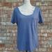 American Eagle Outfitters Tops | American Eagle L/Xl Boyfriend Tee | Color: Blue | Size: L