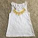 Anthropologie Tops | Anthropologie Lilka Tank Top | Color: White/Yellow | Size: S