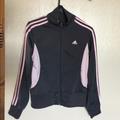 Adidas Jackets & Coats | Gray Adidas Track Jacket | Color: Gray/Pink | Size: M