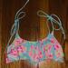 Pink Victoria's Secret Swim | Floral Swim Top | Color: Blue/Pink | Size: S