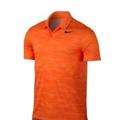 Nike Shirts | Nike Dri-Fit Embossed Printed Orange Golf Shirt | Color: Orange | Size: S
