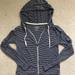 American Eagle Outfitters Tops | American Eagle Striped Zip-Up Hoodie | Color: Blue/White | Size: M