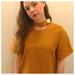 Zara Tops | Gold/Mustard Dress Top | Color: Gold | Size: S