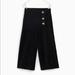 Zara Pants & Jumpsuits | Corduroy Pants With Buttons Zara | Color: Black | Size: Xs