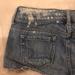 American Eagle Outfitters Shorts | American Eagle Raw Hem Denim Shorts Medium Blue | Color: Blue | Size: 00