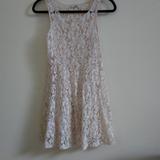 Free People Dresses | Free People Bohemian Lace Dress Cream Xs | Color: Cream | Size: Xs
