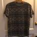 American Eagle Outfitters Shirts | American Eagle Short Sleeve Tribal Print Tee | Color: Gray | Size: S