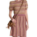 Free People Dresses | Free People Pink Combo Striped Sweater Dress Nwt | Color: Pink/Purple | Size: S