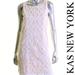 Anthropologie Dresses | Kas New York White On Beige Cotton Casual Dress | Color: Cream/White | Size: L