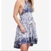 Free People Dresses | Free People Halter Dress | Color: Blue/White | Size: M