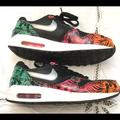 Nike Shoes | 2014 Nike Air Max 1 Tropical Floral Multicolored | Color: Green/Orange | Size: 6bb