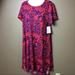 Lularoe Dresses | Lularoe Carly - Size L | Color: Purple/Red | Size: L