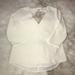 Zara Tops | 3/4 Sleeve Blouse | Color: Cream | Size: M