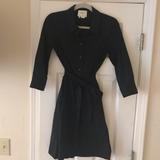 Kate Spade Dresses | Black Kate Spade Shirt Dress Size 0 | Color: Black | Size: 0