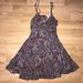 American Eagle Outfitters Dresses | American Eagle Outfitters Pattern Sun Dress Sz Xs | Color: Black/Purple | Size: Xs