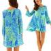 Lilly Pulitzer Dresses | Lilly Pulitzer Colette Tunic Dress Lilly’s Lagoon | Color: Blue/Green | Size: Xs