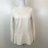 Anthropologie Sweaters | Anthropologie Sparrow Soft Knit Detailed Sweater | Color: White | Size: Sp