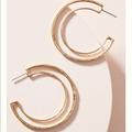 Anthropologie Jewelry | Anthropologie Martha Hoop Earring | Color: Gold | Size: 2”