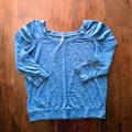 Free People Tops | Free People Puff Shoulder Top | Color: Blue | Size: M