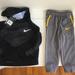 Nike Matching Sets | Nike Boys Sweatshirt & Sweatpants Outfit 4 New | Color: Black/Gray | Size: 4b