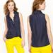 J. Crew Tops | J.Crew | 00 | Naomi Top In Polka Dot | Color: Blue/White | Size: 00