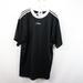 Adidas Shirts | 90s Adidas Mens Large Spell Out Soccer Jersey | Color: Black/White | Size: L