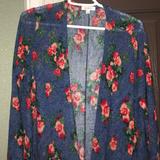 Lularoe Sweaters | Lularoe Rose Sarah Medium | Color: Blue/Red | Size: M