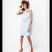 J. Crew Dresses | J Crew Oxford Cotton Tie-Neck Dress | Color: Blue/White | Size: 2p