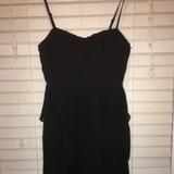 American Eagle Outfitters Dresses | American Eagle Black Ruffle Mini Dress | Color: Black | Size: S