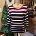 Ralph Lauren Tops | Lauren Ralph Lauren Brown/Pink/White Stripe Top | Color: Brown/White | Size: M