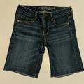 American Eagle Outfitters Shorts | American Eagle -Blue Denim Bermuda Shorts | Color: Blue | Size: 2