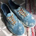 American Eagle Outfitters Shoes | American Eagle Blue Tie Die Wash Canvas Shoes 12 | Color: Blue | Size: 12