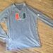 Adidas Tops | Adidas Gray Miami U V Neck Shirt | Color: Gray/Green | Size: M