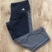 Adidas Pants & Jumpsuits | Adidas Climalite Cropped Leggings | Color: Blue/Silver | Size: S