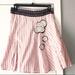 Free People Skirts | Free Shipping Weekend Free People Pink Skirt, Sz 8 | Color: Black/Pink | Size: 8