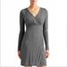 Athleta Dresses | Athleta Heather Grey Wrap Around Long Sleeve Dress | Color: Gray | Size: Xs