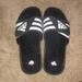 Adidas Shoes | Adidas Slides | Color: Black/White | Size: 10