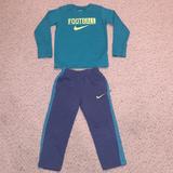 Nike Matching Sets | Boys Nike Pant Set | Color: Blue/Green | Size: Shirt Is 5, Pants Are 4