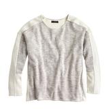 J. Crew Sweaters | J. Crew Colorblock Jasp Wool Top | Color: Tan/White | Size: Xs