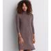 American Eagle Outfitters Dresses | American Eagle Soft & Sexy Plush Turtleneck Dress | Color: Brown | Size: M