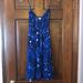 American Eagle Outfitters Dresses | Blue And White Patterned Sun Dress | Color: Blue/White | Size: M