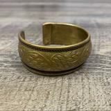 American Eagle Outfitters Jewelry | Antiqued Gold Boho Textured Adjustable Bracelet | Color: Gold | Size: Os