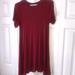 American Eagle Outfitters Dresses | American Eagle Ribbed T-Shirt Dress | Color: Red | Size: L