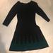 Nine West Dresses | Black Sweater Dress With Green Markings On Bottom | Color: Black/Green | Size: Xs
