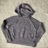 American Eagle Outfitters Sweaters | American Eagle Hooded Knit Sweater Size Small P | Color: Blue/Pink | Size: Sp