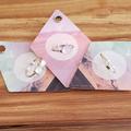 American Eagle Outfitters Jewelry | 3 Aeo Stone Rings White, Pink & Mint Sz 7 & 8 Nwt | Color: Gold/Pink/Silver/White | Size: 7 & 8
