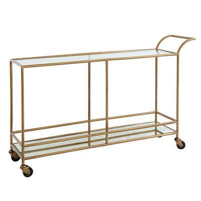 Sterling Large Bar Cart - Vintage Brass - Ballard Designs